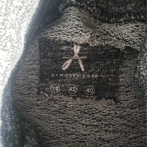 Atmosphere Sweater Womens 14 Grey Fleece Pullover Mock Neck Cozy - Picture 3 of 5